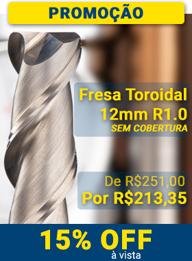 Fresa Toroidal 4 cortes para Aço